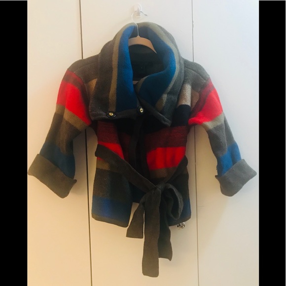 Marc By Marc Jacobs Jackets & Blazers - Marc Jacob striped wool cardigan sweater with belt